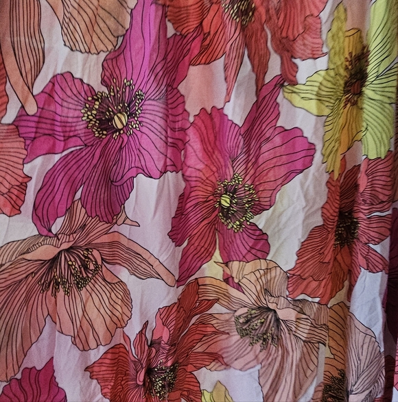 Joyspun Patterned Plus Size Strappy Maxi Dresses Nightgown Size 4X - Picture 4 of 10